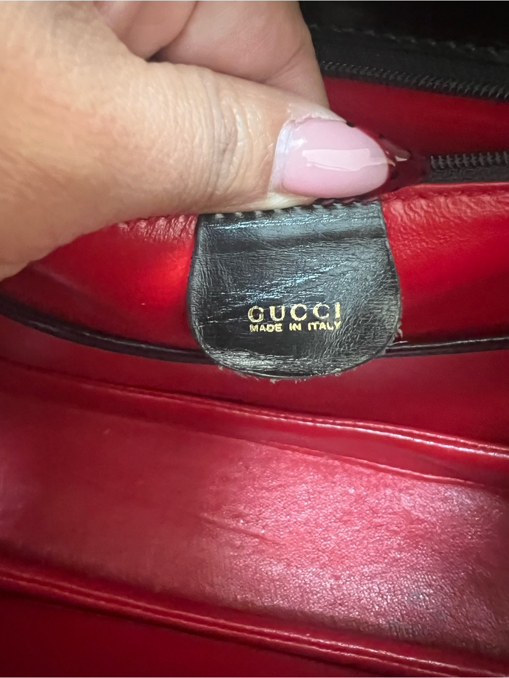 Gucci Black Leather Bamboo Top Handle - Picture 10 of 12